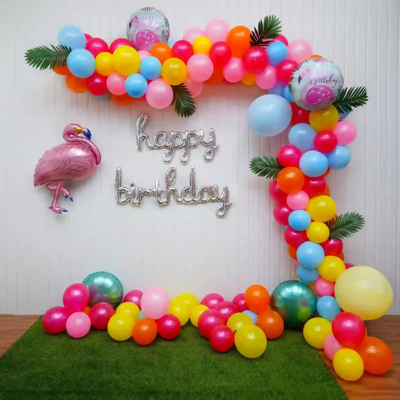 Flamingo Balloon Bliss Birthday Decoration
